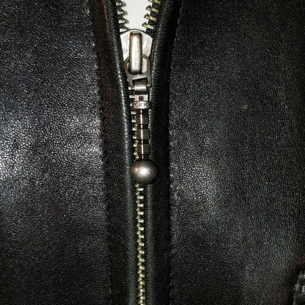 Leather Jacket Shafmastet GreenField Mens Black M - Picture 5 of 9